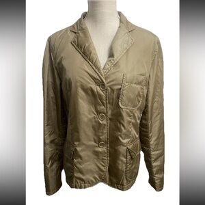 NEW ASPESI Ricciola Thermore Women's Nylon Khaki Jacket Blazer Model PN49, Sz XL